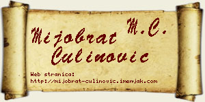 Mijobrat Čulinović vizit kartica